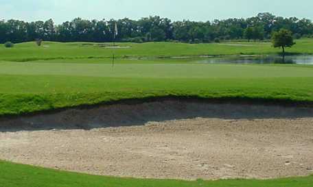 A view of a green at Babe Didrikson Zaharias Memorial Golf Course
