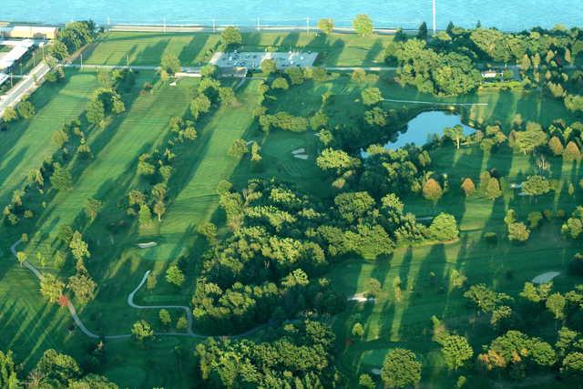 Aerial view of Marysville Golf Course