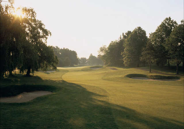 A view of hole #1 at River Vale Country Club