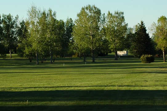 A view of a fairway at Bow Island Golf Course