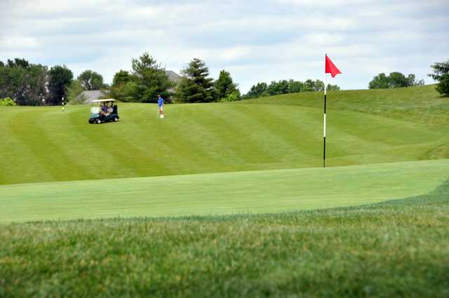 A view of the 15th green at Legendary Run Golf Club