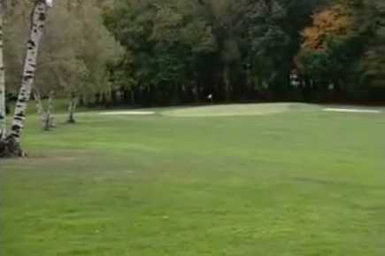 A view from a fairway at Hiland Golf Course