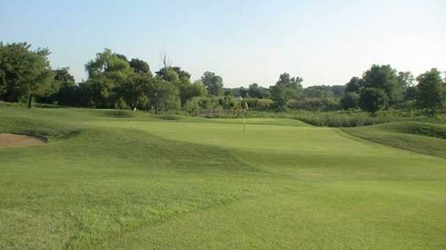 A view of the 10th green at Spencer T. Olin Golf Course