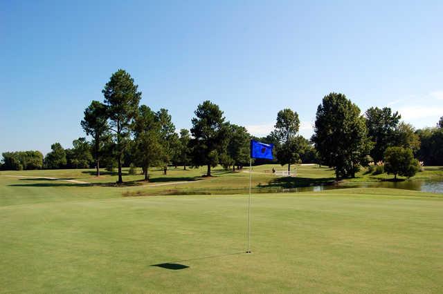 A view of a green at Hillcrest Golf Course