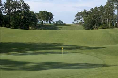 A view of a green at Highland Walk from Victoria Bryant