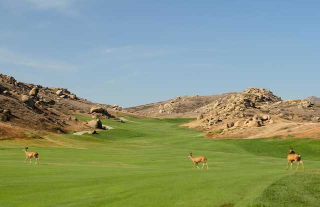 A view of fairway #6 from the Mountain nine at Rancho Del Sol Golf Club