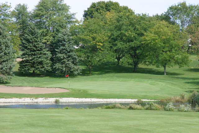 A view of the 5th hole at Midland Golf Club.