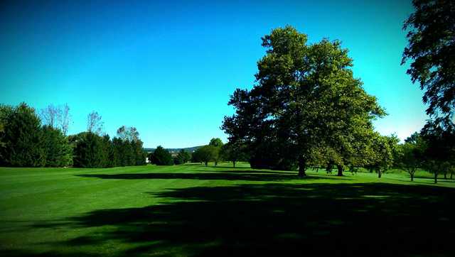 A view of a fairway at Hawk Valley Golf Club