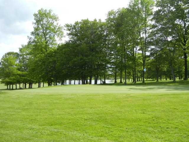 A view of a green at Hemlock Springs Golf Club