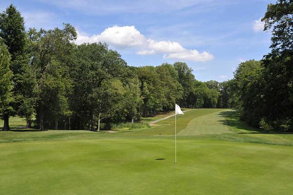 A view of a hole at Lake Isle Country Club