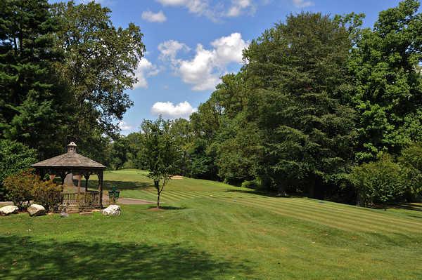 A view of a fairway at Lake Isle Country Club