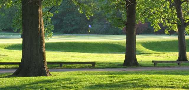 A view of a hole at Hendricks Field Golf Course