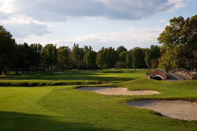 A view of a fairway at Overpeck Golf Course