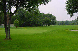 A view of a green at East Orange Golf Course