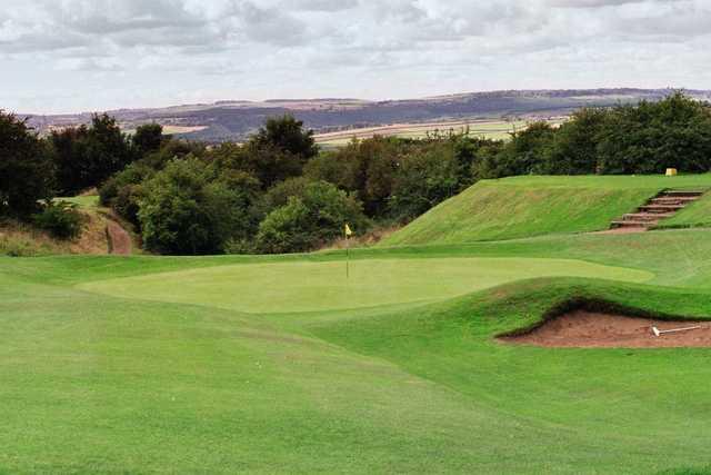 A view of the 2nd green at Ravensworth Golf Club