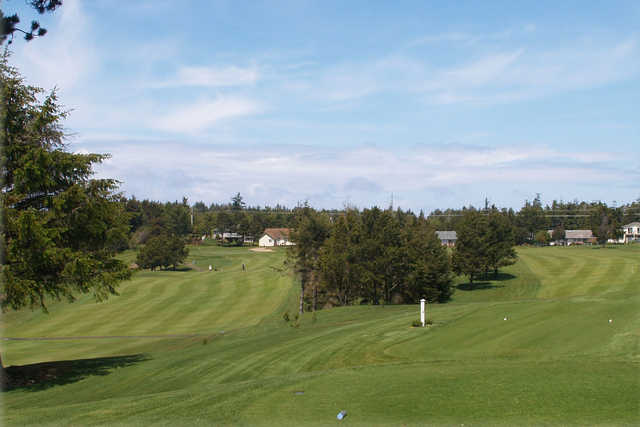 A view from a tee at Crestview Golf Club