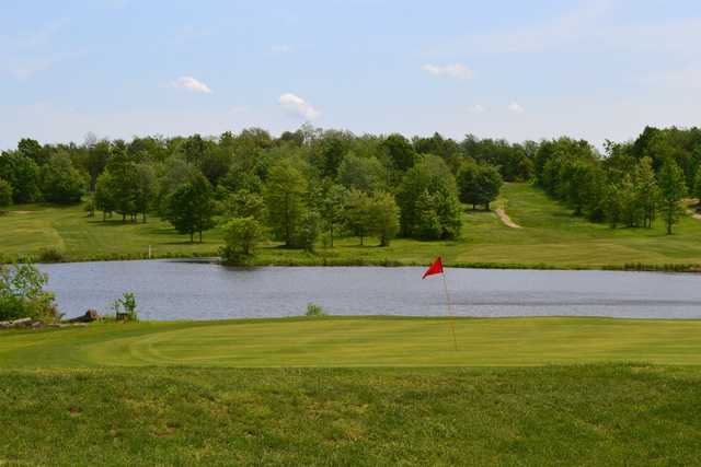 A view of the 18th green at Cherry Wood Golf Course