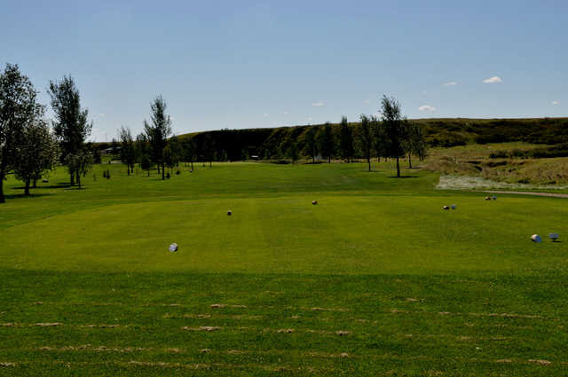 A view from tee #8 at Three Hills Golf Club