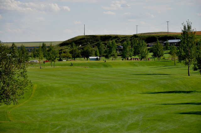 A view of the 5th fairway at Three Hills Golf Club