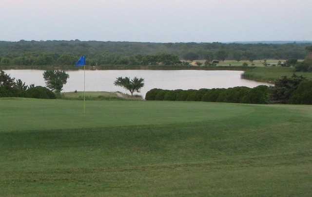 A view of green #18 at Falconhead Resort & Country Club