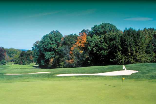 A view of hole #4 at Fox Hollow Golf Course