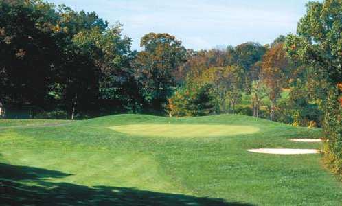 A view of green #6 at Fox Hollow Golf Course