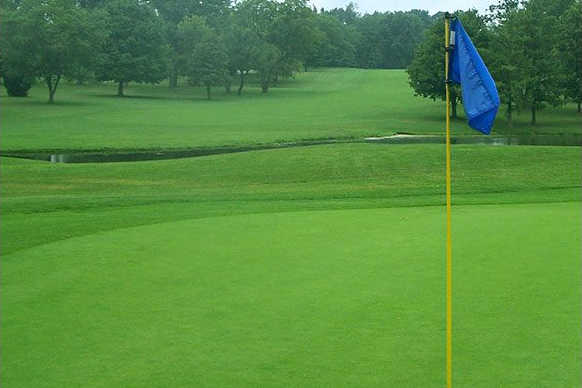 A view from a green at Elbel Park Golf Course (Michiana Golf)