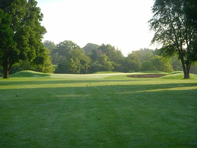 A view of the 7th green at Oak Club of Genoa