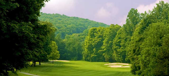 A view of hole #1 at Minerals Golf Club.