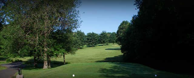 A view from a tee at Black from D. Fairchild Wheeler Golf Course