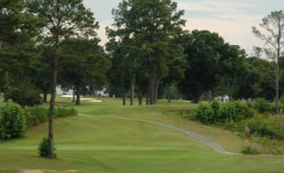 A view of a fairway at Fort Benning Golf Course
