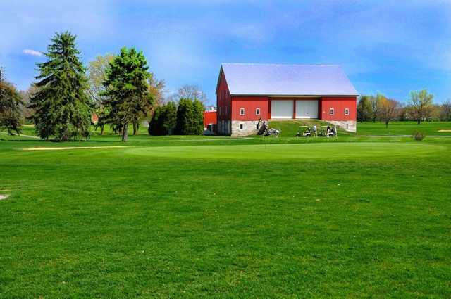 A view of a green at Carlisle Barracks Golf Course