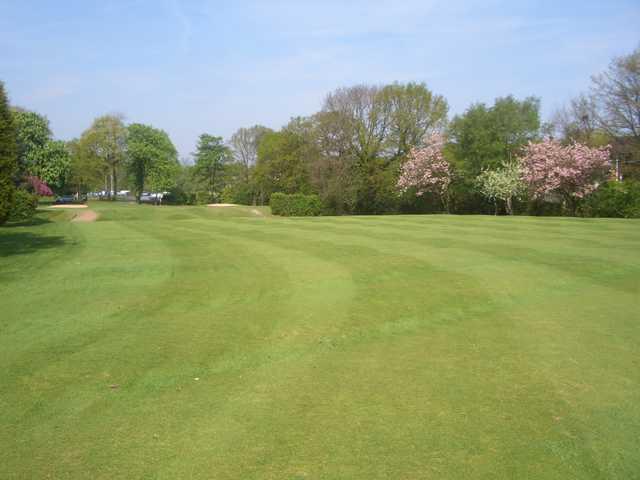 A view of the 9th fairway at Heaton Moor Golf Club