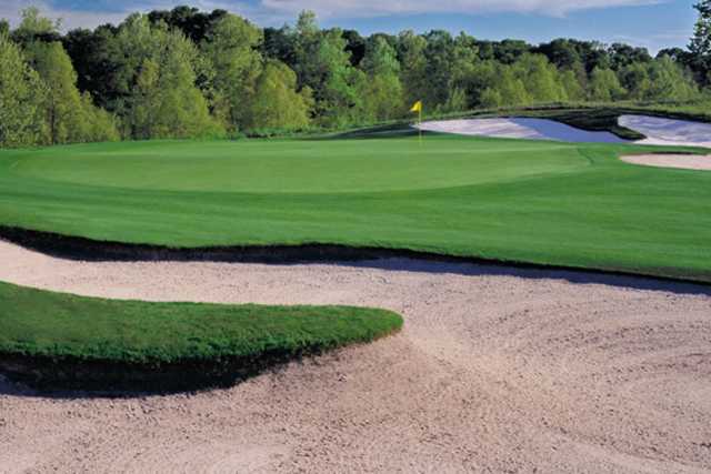 A view of a hole at Meadowbrook Farms Golf Club