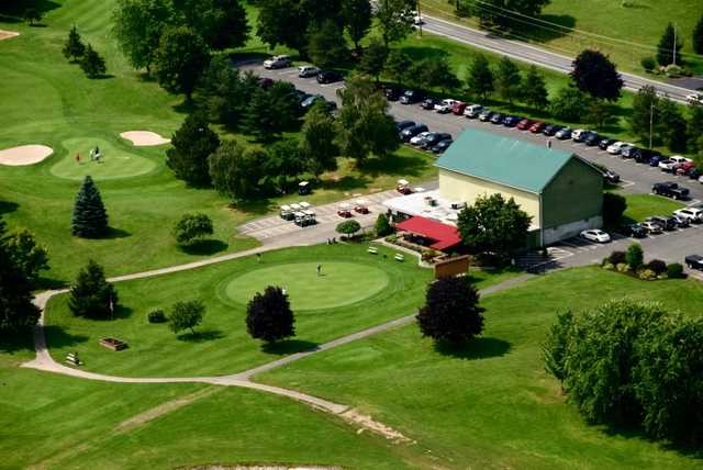 Aerial view from Camillus Hills GC