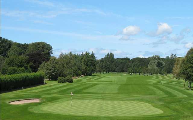 A view of a green at Lytham Green Drive Golf Club