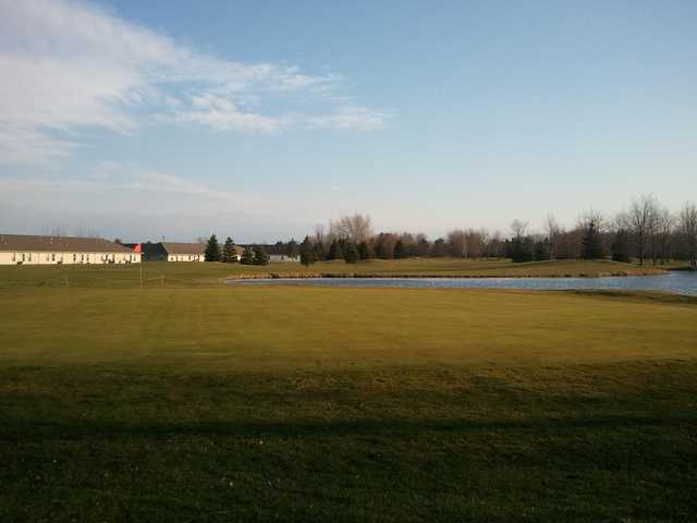 A view of a green at Woodland Hills Golf Club