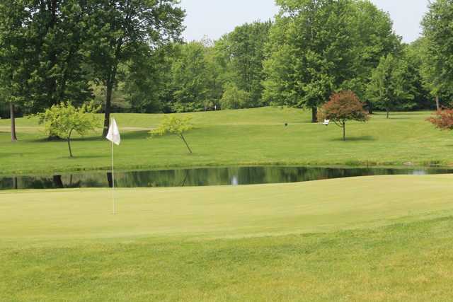 A view of a green at Raintree Country Club