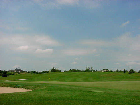 A view of the 10th green at Meadowlark Hills Golf Course