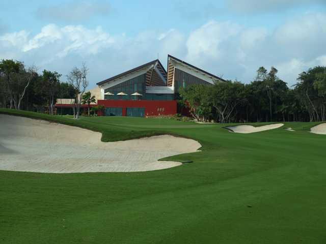 El Camaleon Mayakoba GC: View from the finishing hole