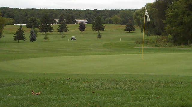 A view of the 5th hole at Dutch Hollow Country Club