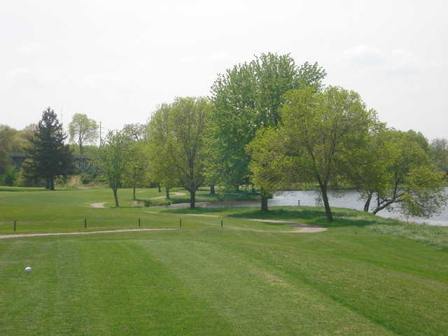 A view from a tee at River Run Golf Course