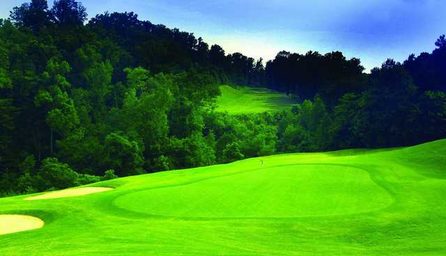 A view of a green at Tennessee Centennial Golf Course