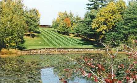 A view over the water from Butternut Hills Golf Club