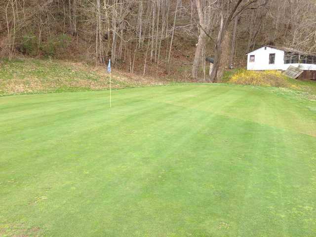 A view of a hole at River Bend Golf Club