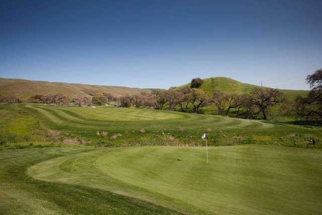 A view of a hole at Coyote Creek Golf Club