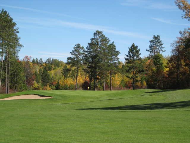 A view of a green at Headwaters Golf Club