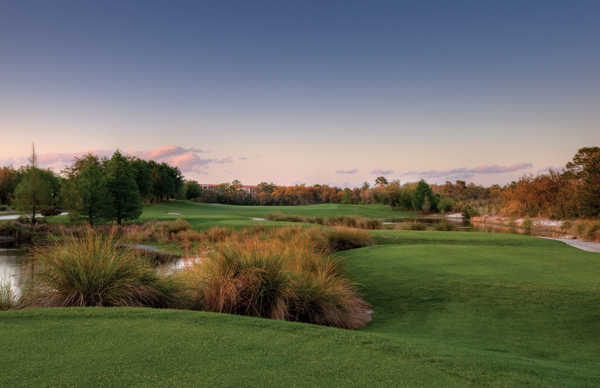 A view of the hole #13 at Orange Lake Resort - The Legends Course