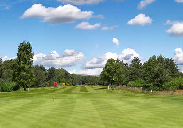 A view of the 18th green at Ladybank Golf Club