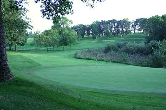 A view of green #6 at Oak from Perham Lakeside Country Club